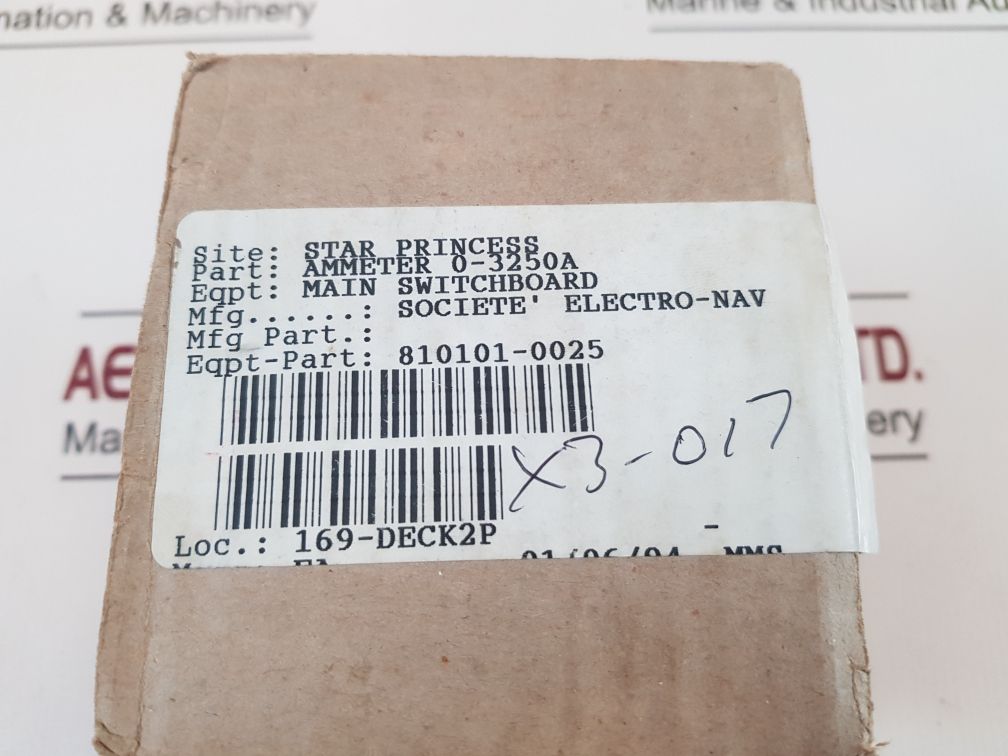 Schlumberger 0-3,25Ka Panel Meter