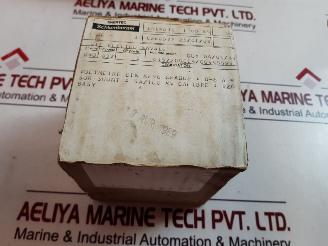 Schlumberger 10101-0042 Ammeter 0-6 A
