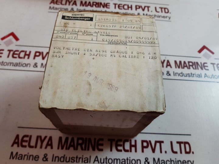 Schlumberger 10101-0042 Ammeter 0-6 A
