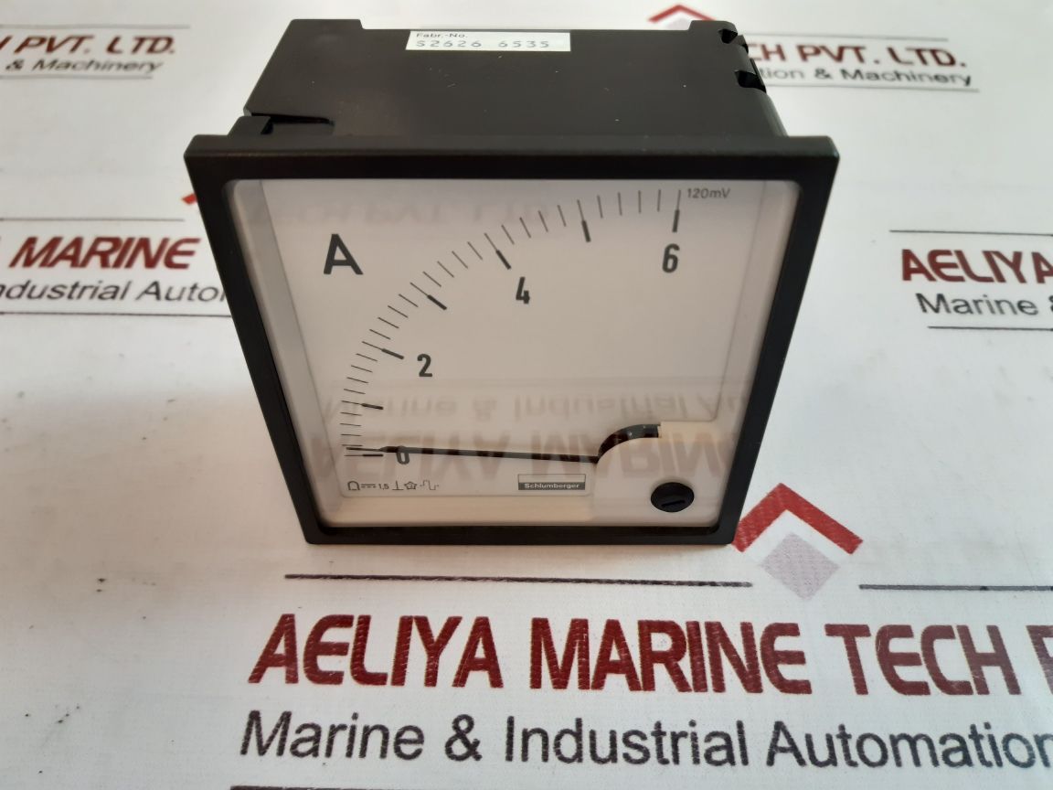 Schlumberger 10101-0042 Ammeter 0-6 A
