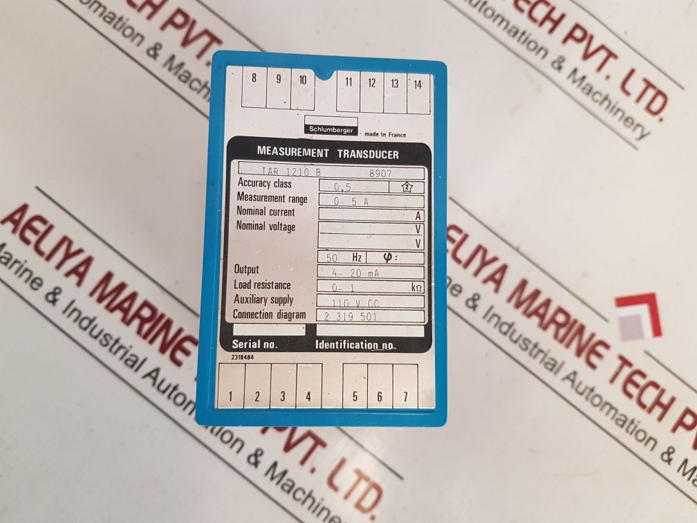 Schlumberger Iar 1210 B Measurement Transducer