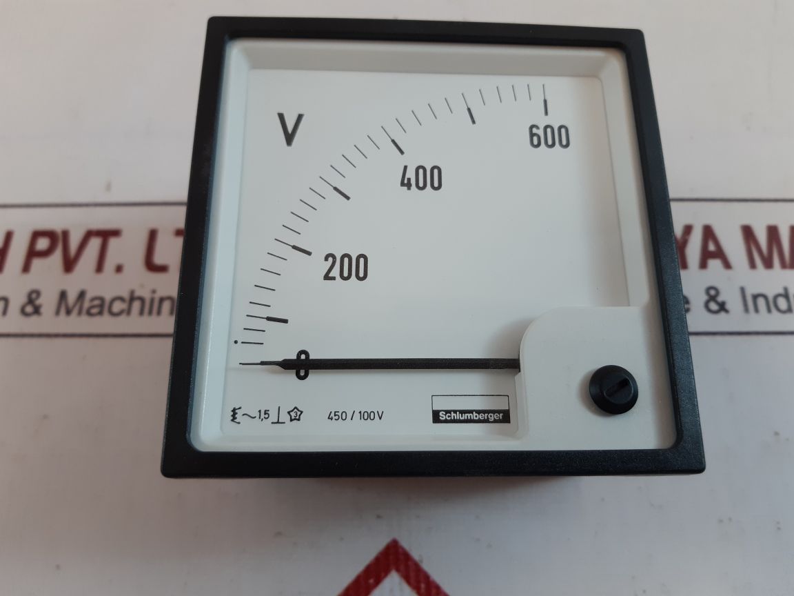 Schlumberger s2624 4855 voltmeter 0-600v