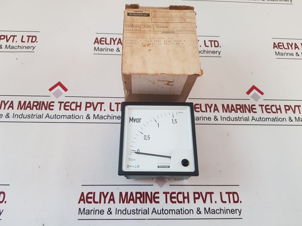 Schlumberger S2624 4953 Panel Meter -0,2 Mvar + 1,6 Mvar
