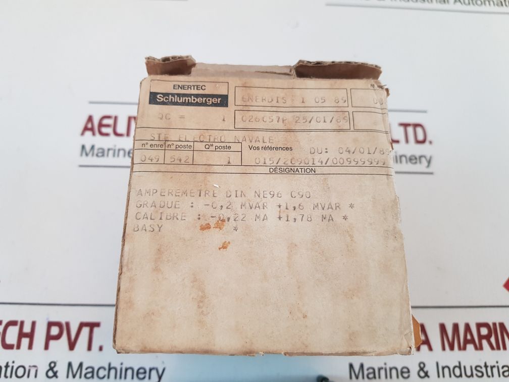 Schlumberger S2624 4953 Panel Meter -0,2 Mvar + 1,6 Mvar