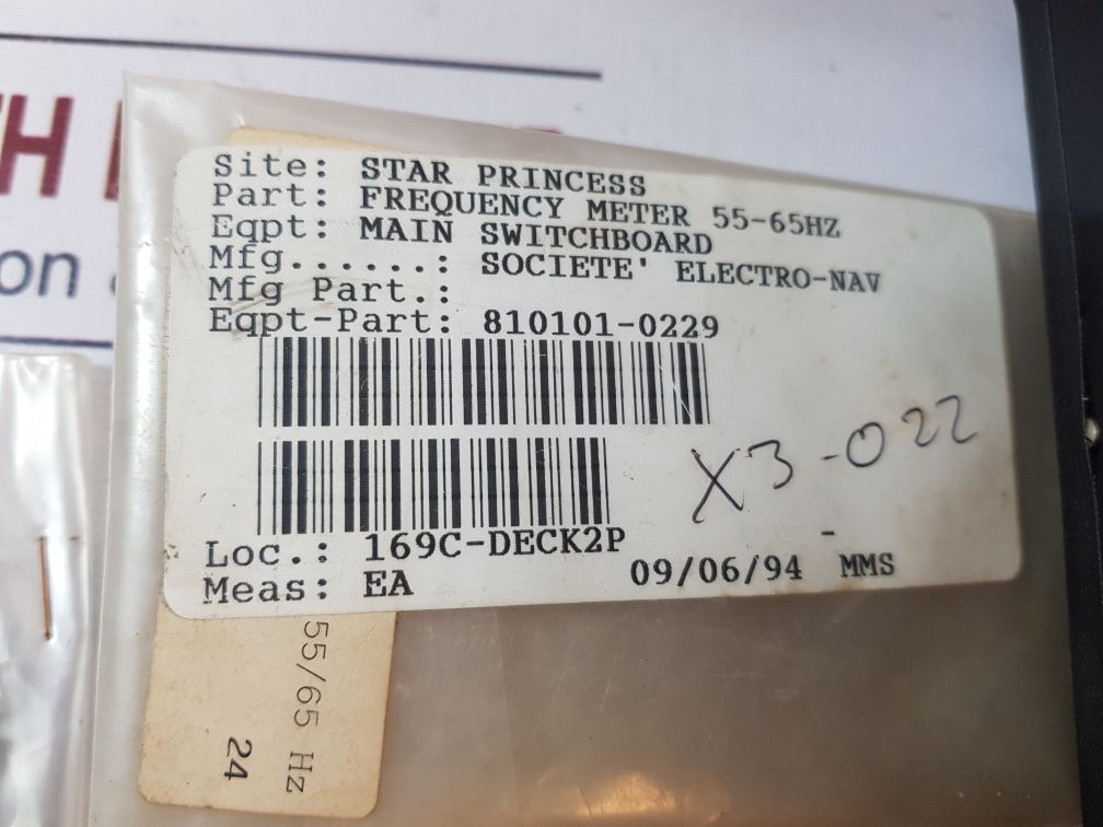 Schlumberger S2633 4603 Frequency Meter