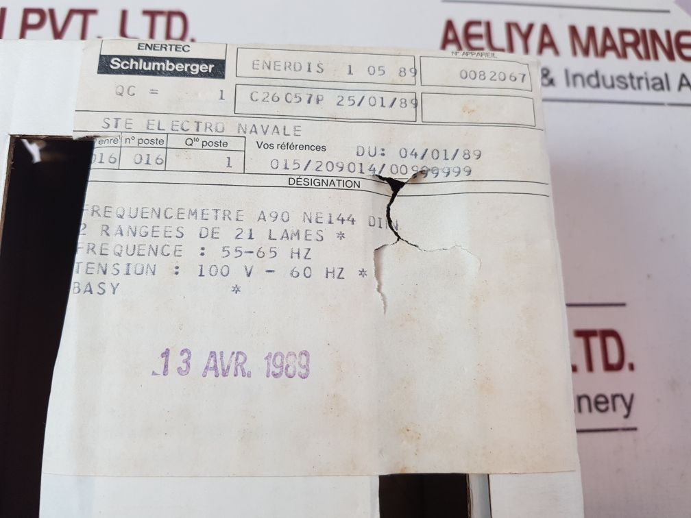 Schlumberger S2633 4603 Frequency Meter