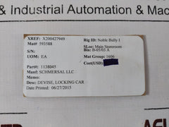 Schmersal Atv 528/1 Locking Car Device