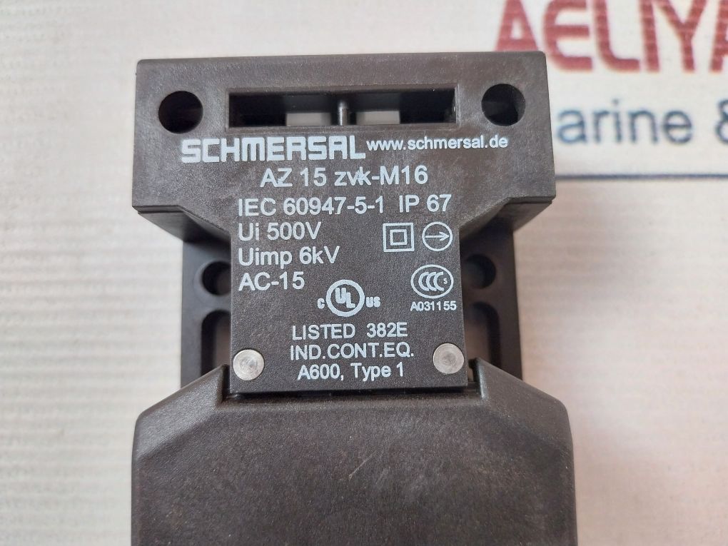 Schmersal Az 15 Zvk-m16 Safety Switch