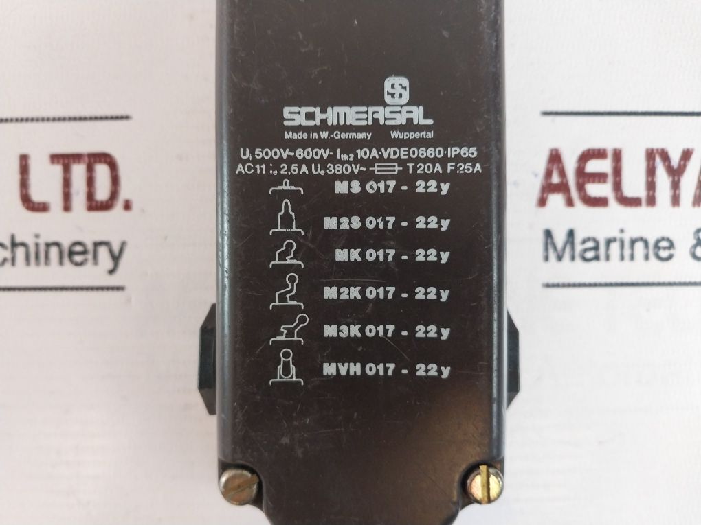 Schmersal Mvh 017-22Y Limit Switch 500V~600V