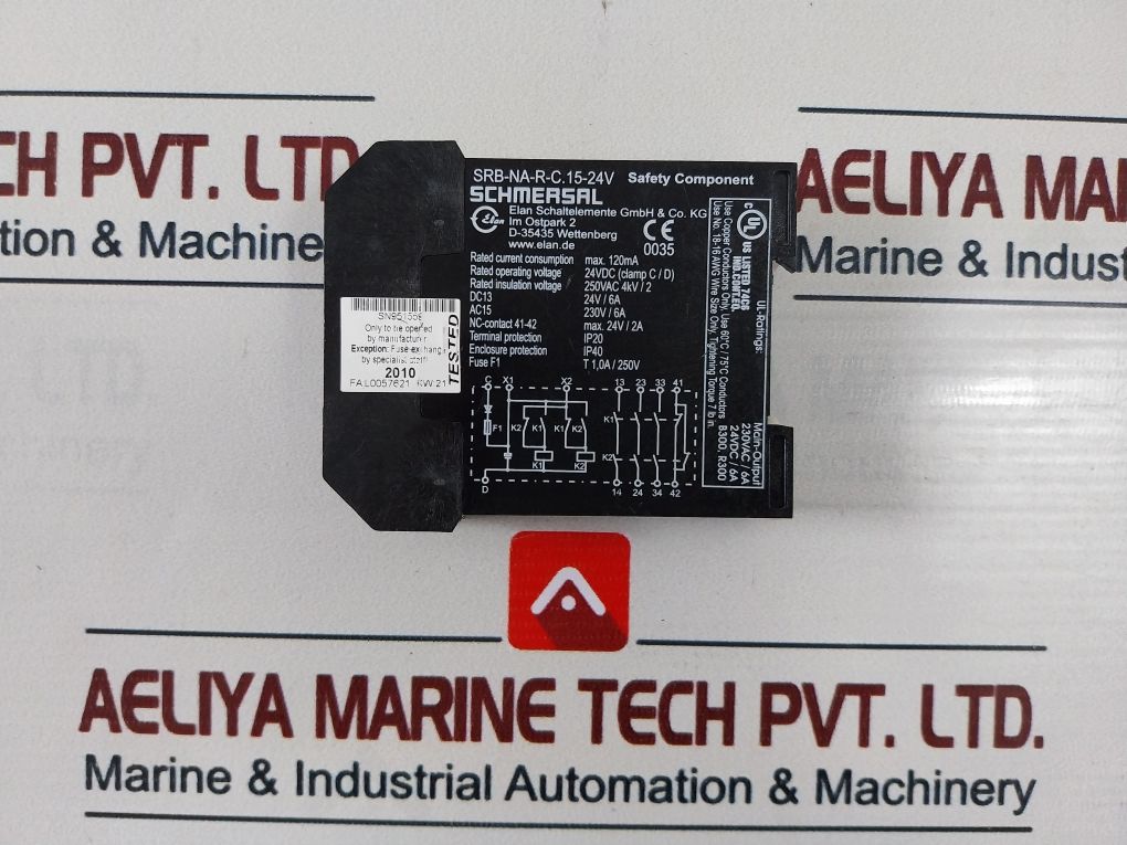 Schmersal Srb-na-r-c.15 Safety Relay 230Vac/6A