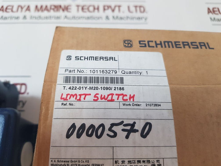 Schmersal T. 422-01Y-m20-1090/2186 Limit Switch