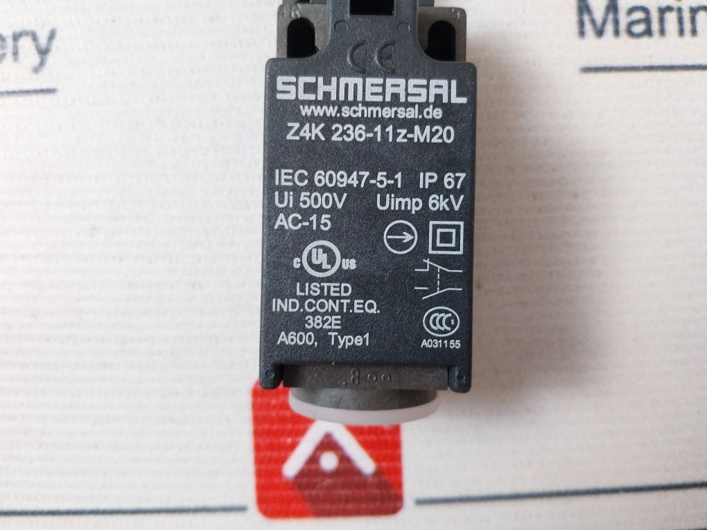 Schmersal Z4K 236-11Z-m20 Limit Switch Roller Lever Ip67