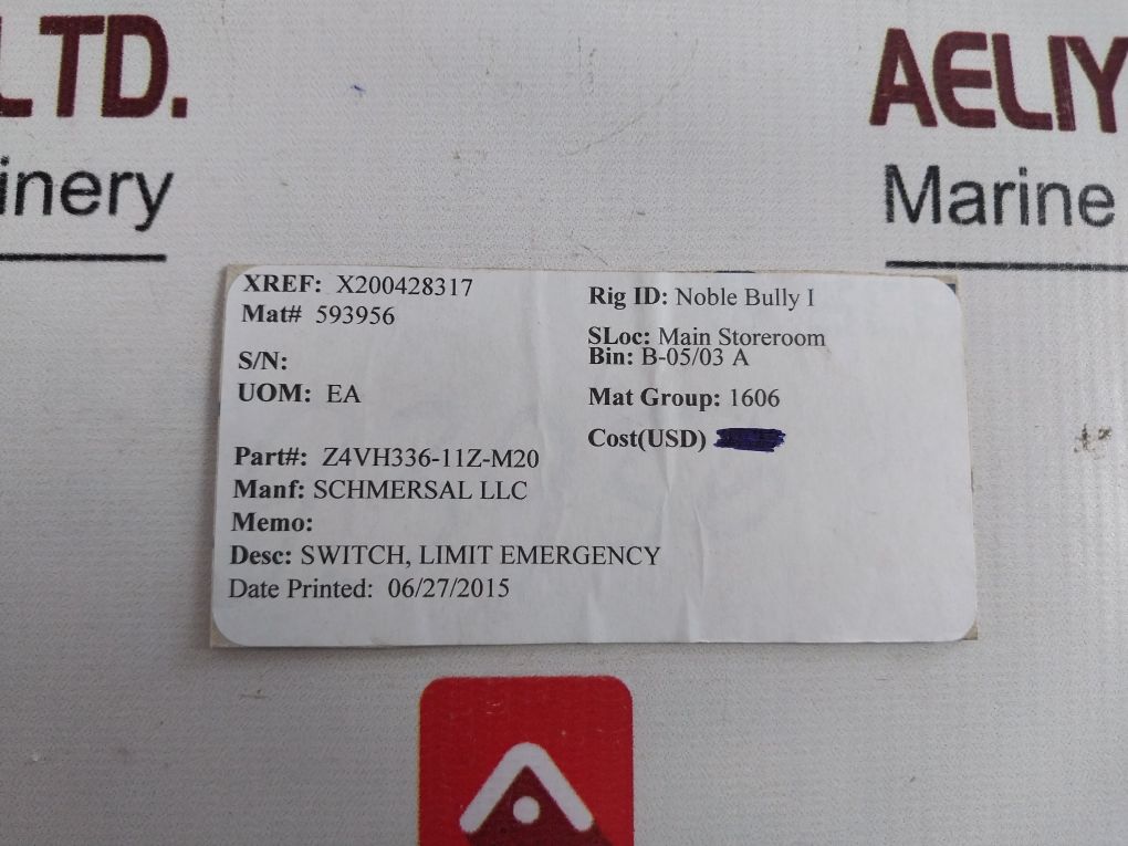 Schmersal Z4Vh 336-11Z-m20 Limit Switch