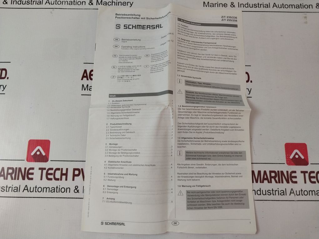 Schmersal Zv14H 236-11Z-m20 Limit/Safety Catch Tension Switch