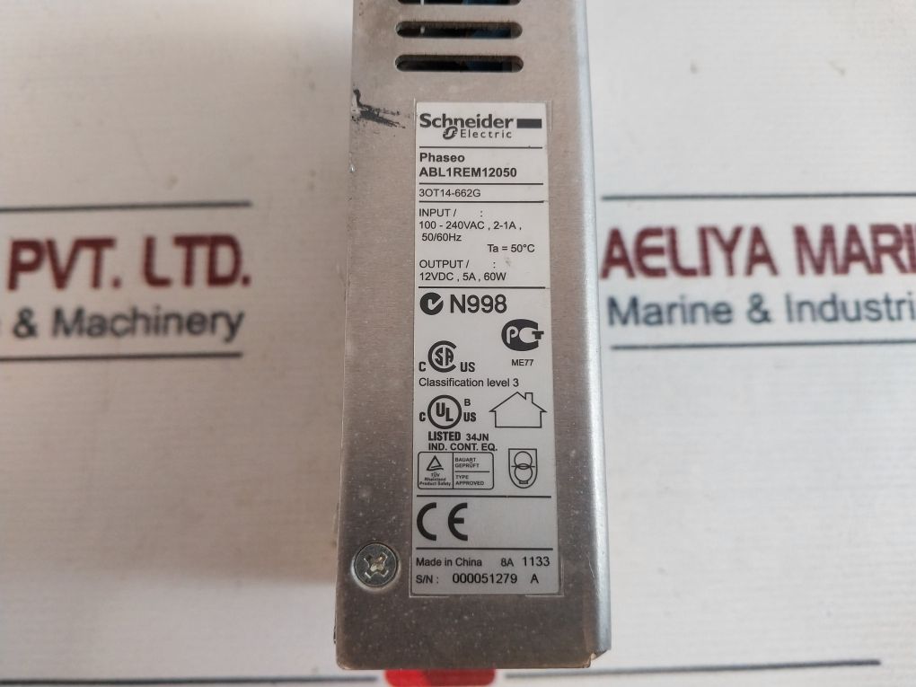 Schneider Abl1Rem12050 Power Supply 12Vdc