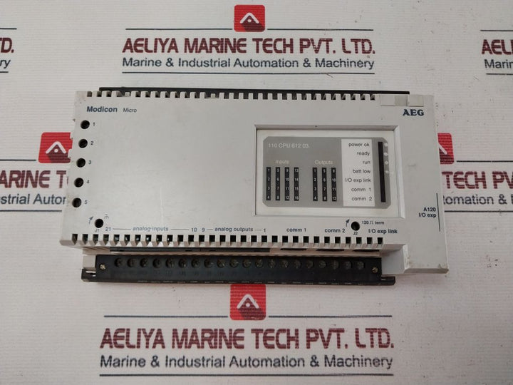 Schneider Aeg 110 Cpu 612 03 Modicon Micro Cpu Module