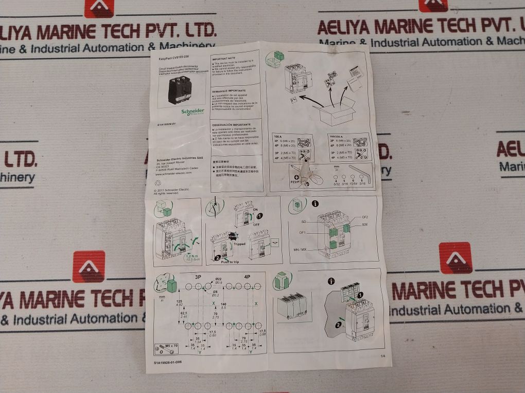 Schneider Cvs100N Circuit Breaker/Switch-disconnector