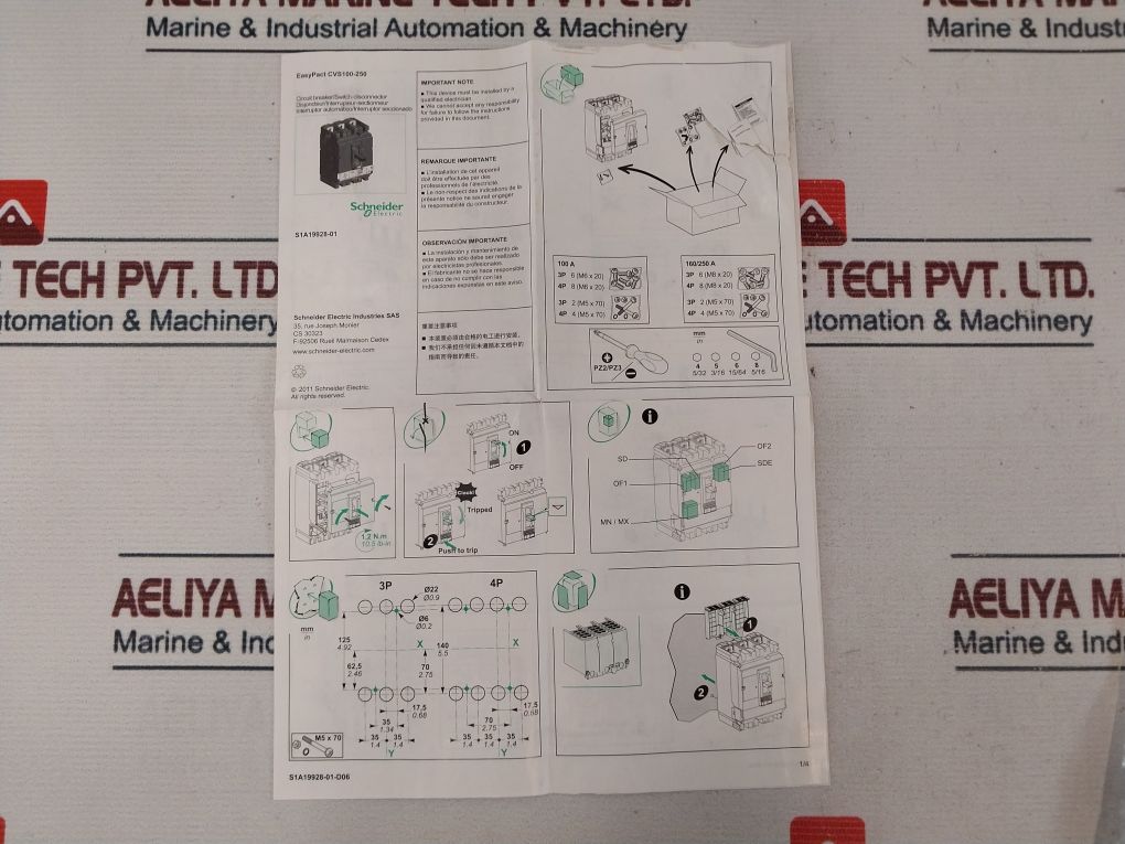 Schneider Cvs250N Circuit Breaker/Switch-disconnector
