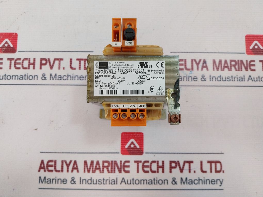 Schneider Eces 0.18B-0238T03001 Transformer 100Va