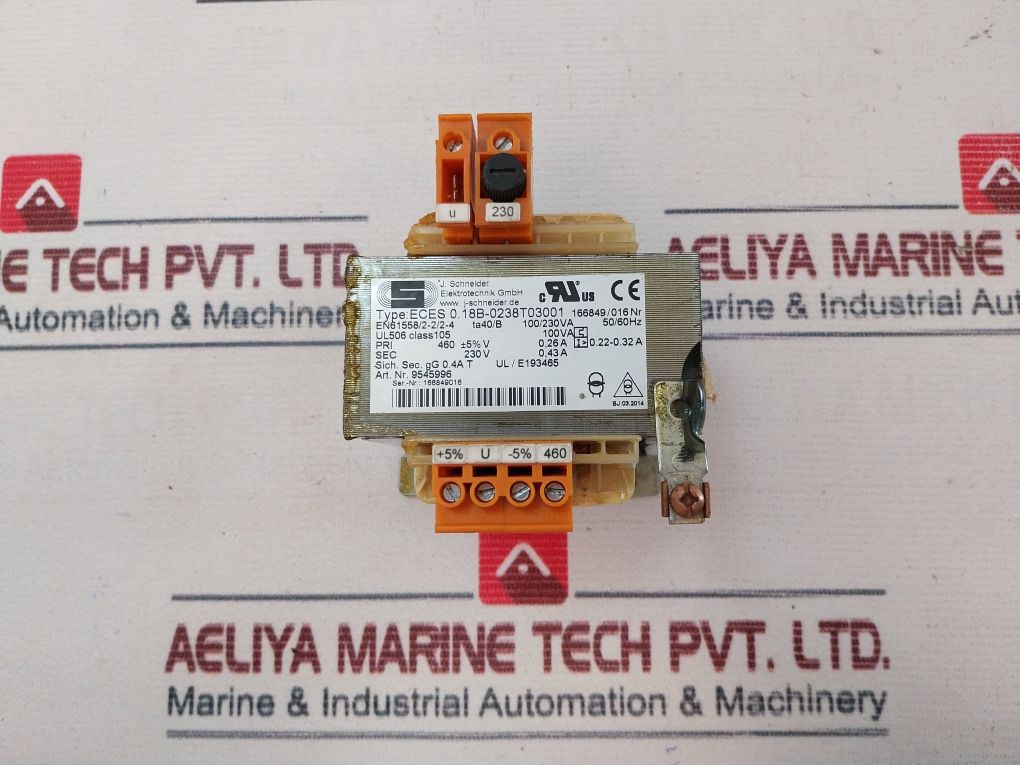 Schneider Eces 0.18B-0238T03001 Transformer 100Va