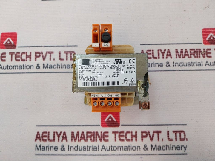 Schneider Eces 0.18B-0238T03001 Transformer 100Va