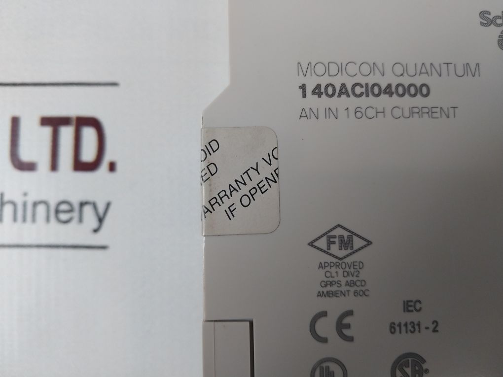 Schneider Electric 140Aci04000 Modicon Analog Current Input Module