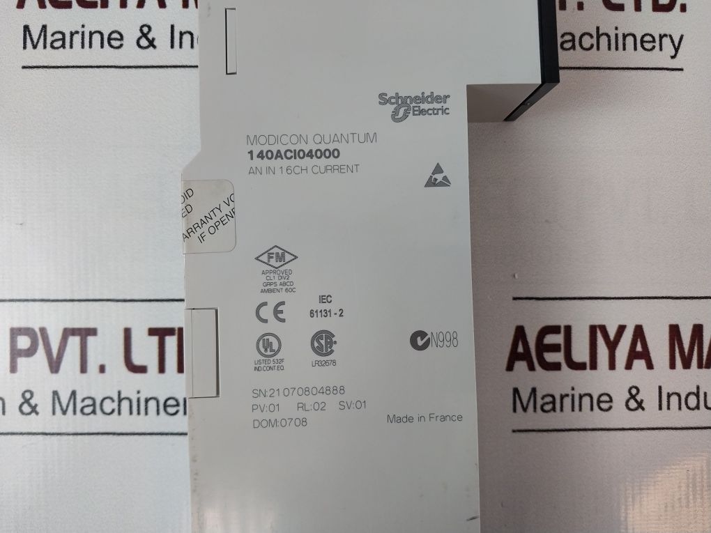 Schneider Electric 140Aci04000 Modicon Analog Current Input Module