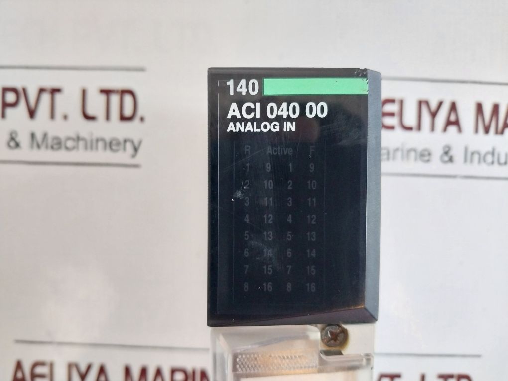 Schneider Electric 140Aci04000 Analog Input 16 Chan Current Module Pv:02 Sv:01