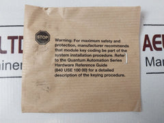 Schneider Modicon Quantum 140Aco13000 Analog Current Sink Output Module