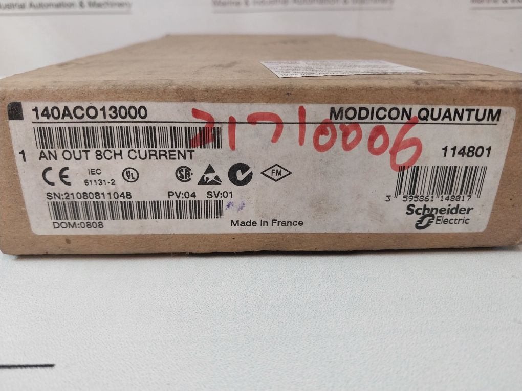 Schneider Modicon Quantum 140Aco13000 Analog Current Sink Output Module
