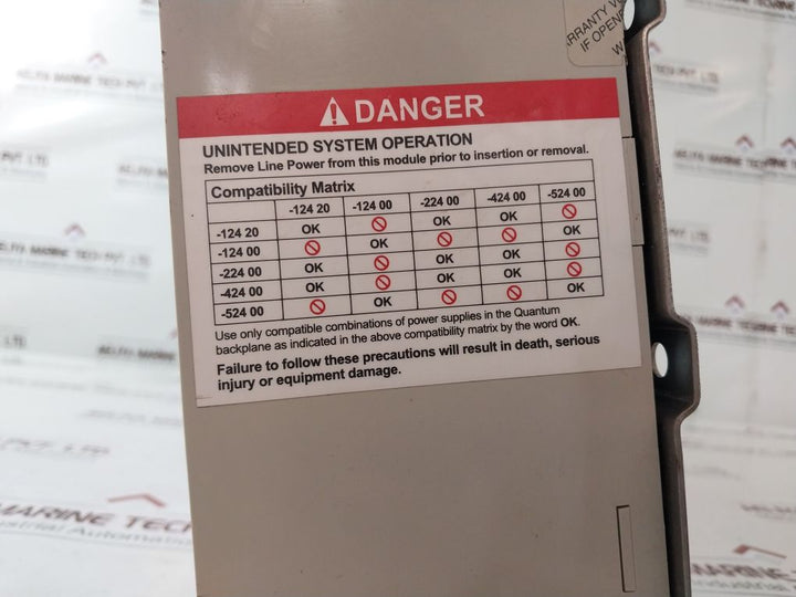 Schneider 140Cps12420,140Cra93200,140Ddi35300,140Aci04000,140Ddo35300,140Xbp01600 Module Rack