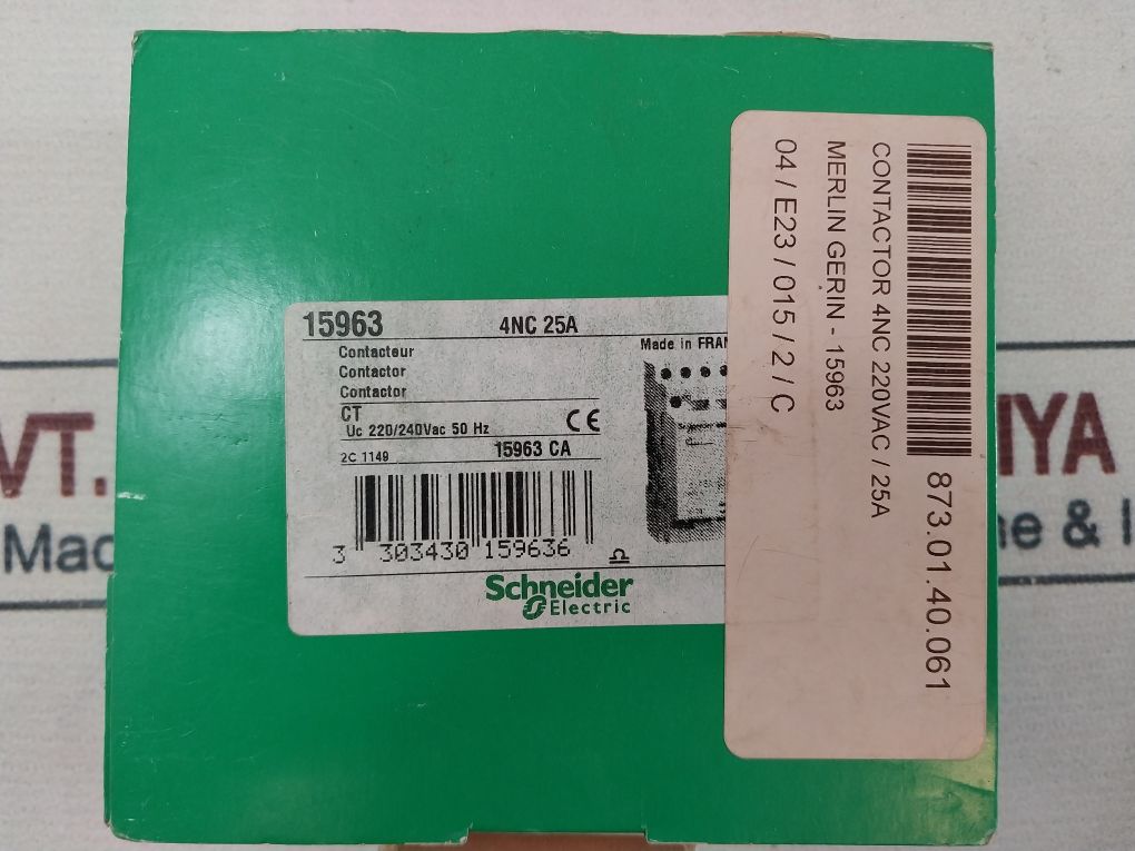 Schneider Electric 15963 Contactor 4Nc 25A 220 Vac