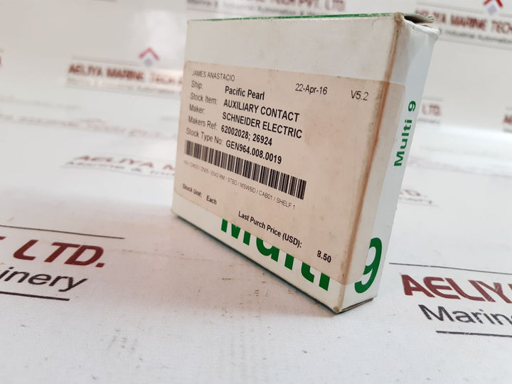 Schneider Electric 26924 Auxiliary Switch