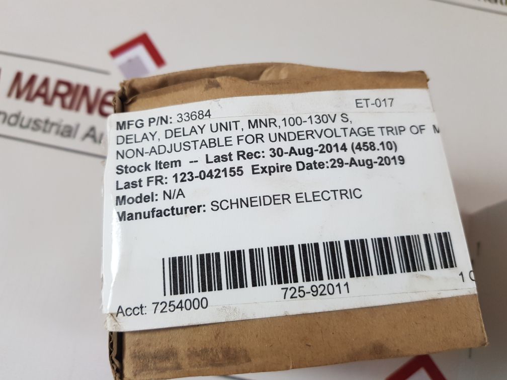 Schneider Electric 33684 Delay Unit Mnr 100/130V S

