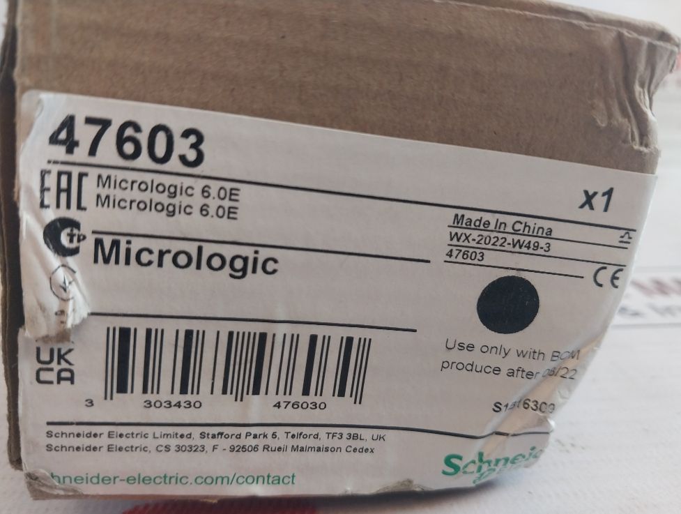 Schneider Electric 47603 Circuit Breaker Trip Unit (Without Battery)