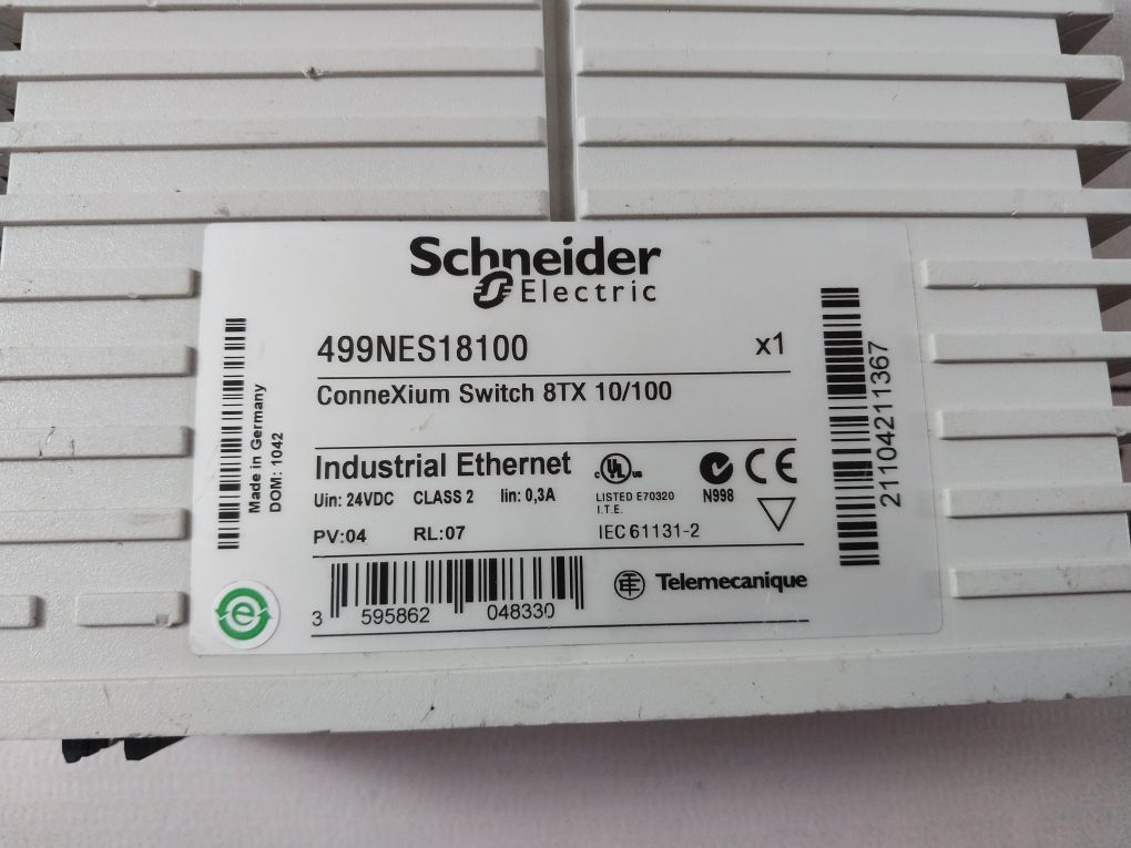 Schneiderelectric/Telemecanique 499Nes18100 Connexium Industrial Ethernet Switch