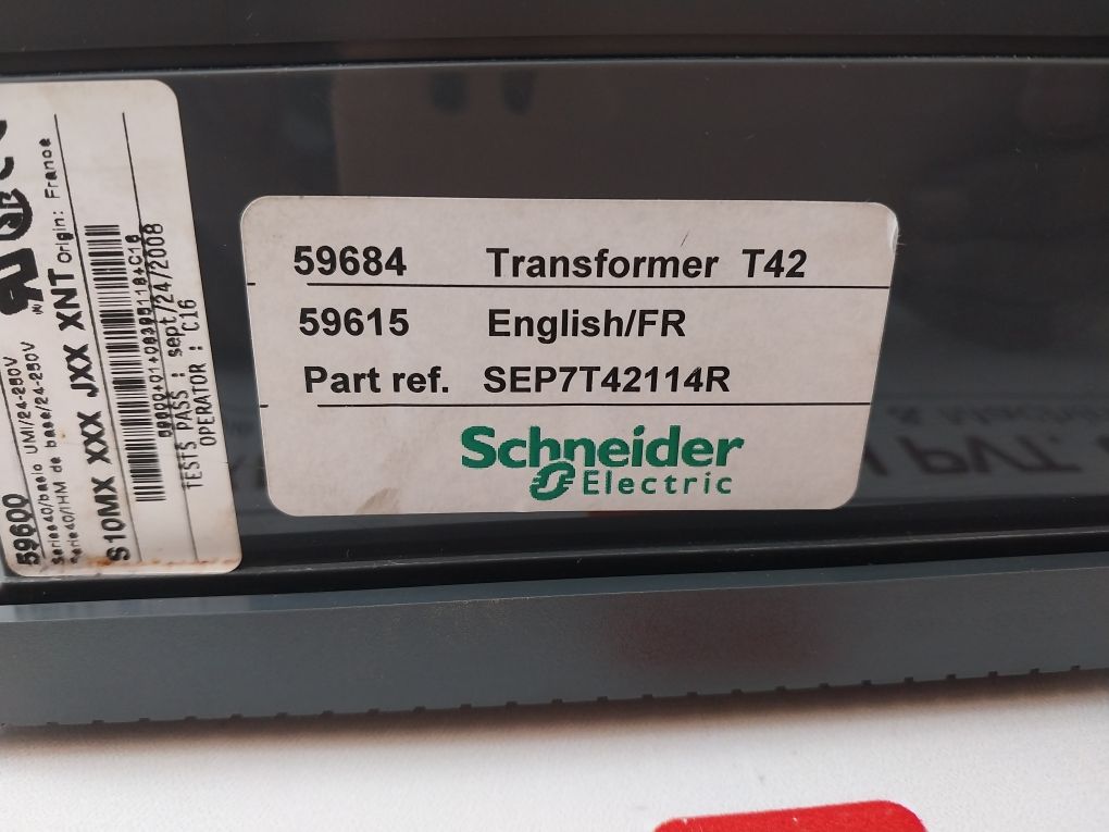 Schneider Electric 59600 S10Mx Xxx Jxx Xnt Digital Relay
