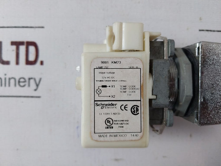 Schneider Electric 9001 Km23 Pilot Light Module Green