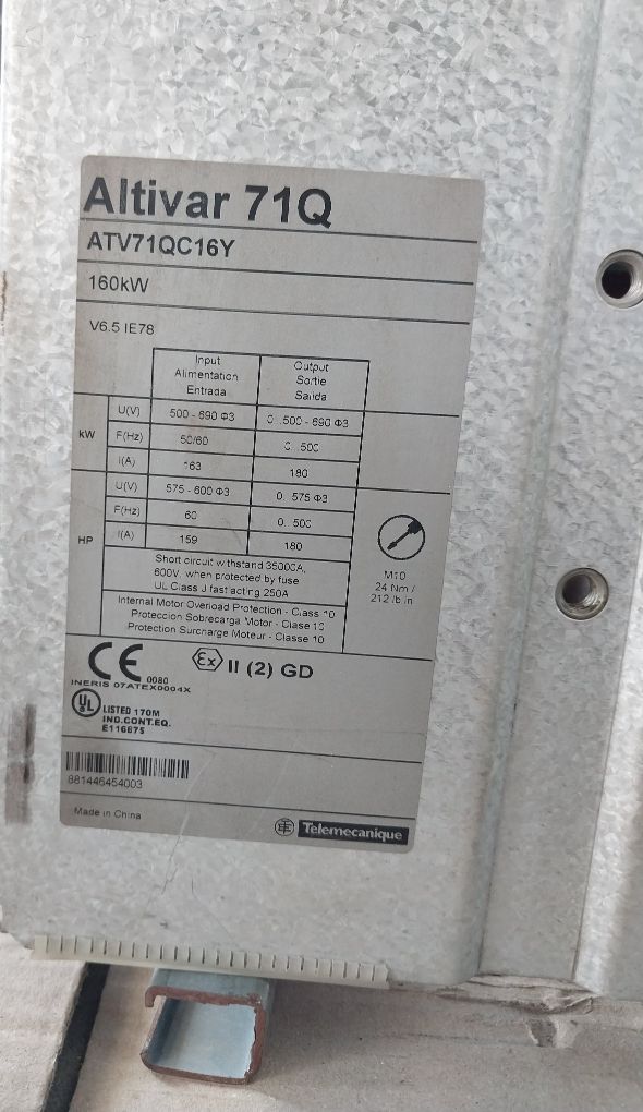 Schneider Electric Altivar 71Q Ac Inverter Drive