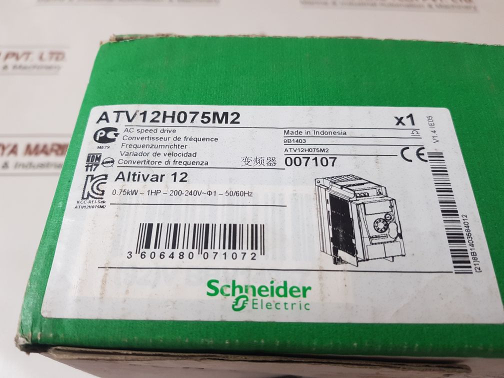 Schneider Electric Altivar Atv12H075M2 Ac Drive