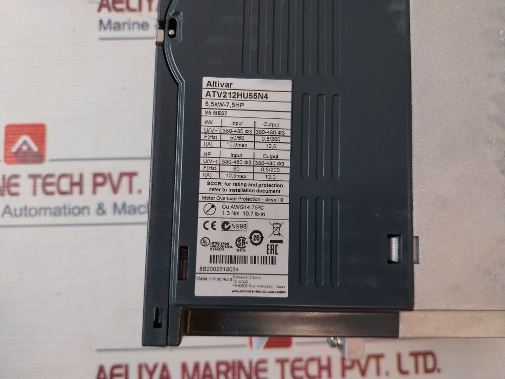 Schneider Electric Atv212Hu55N4 Variable Speed Drive Aeliya Marine Tech