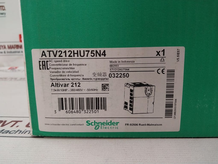 Schneider Electric Atv212Hu75N4 Ac Speed Drive