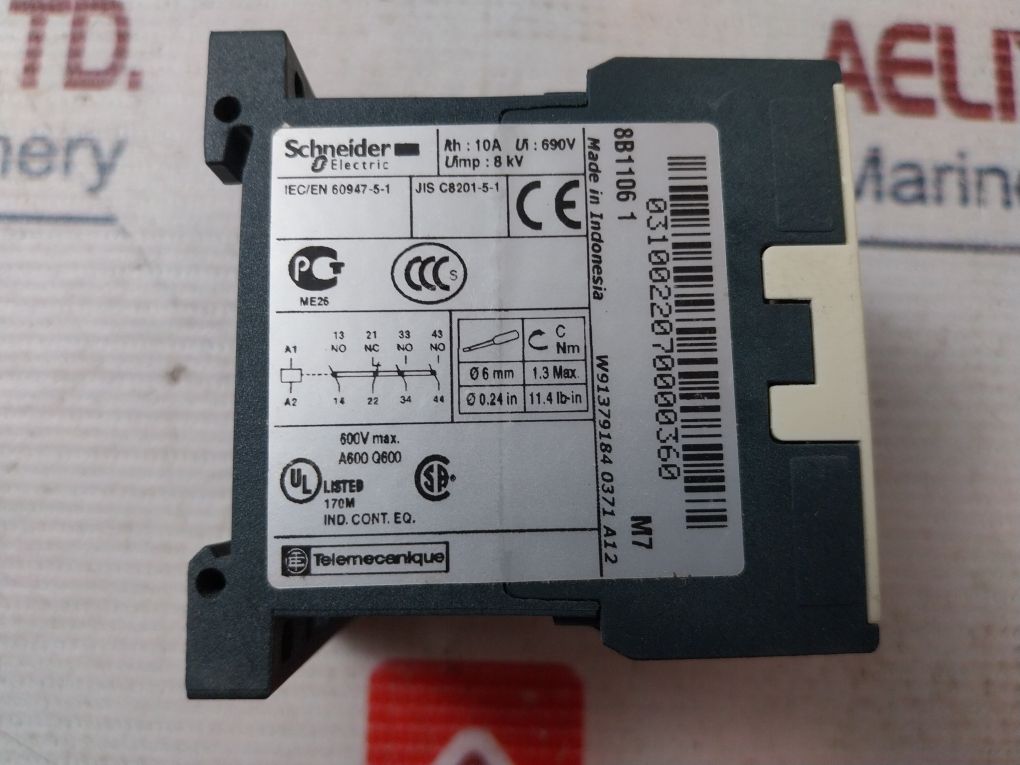 Schneider Electric Ca2Kn31M7 Control Relay 600V