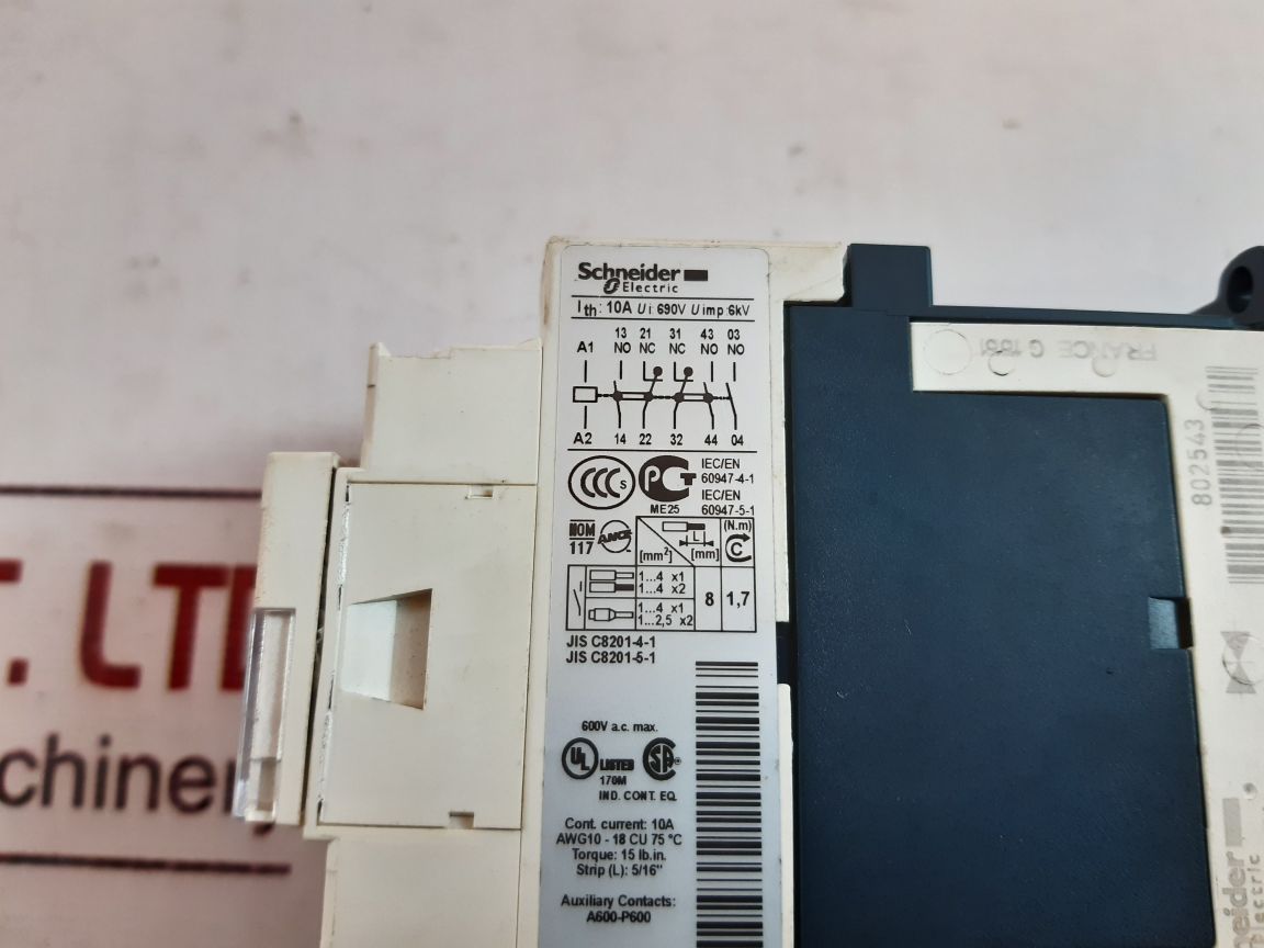 Schneider electric cad32md control relay 220v dc