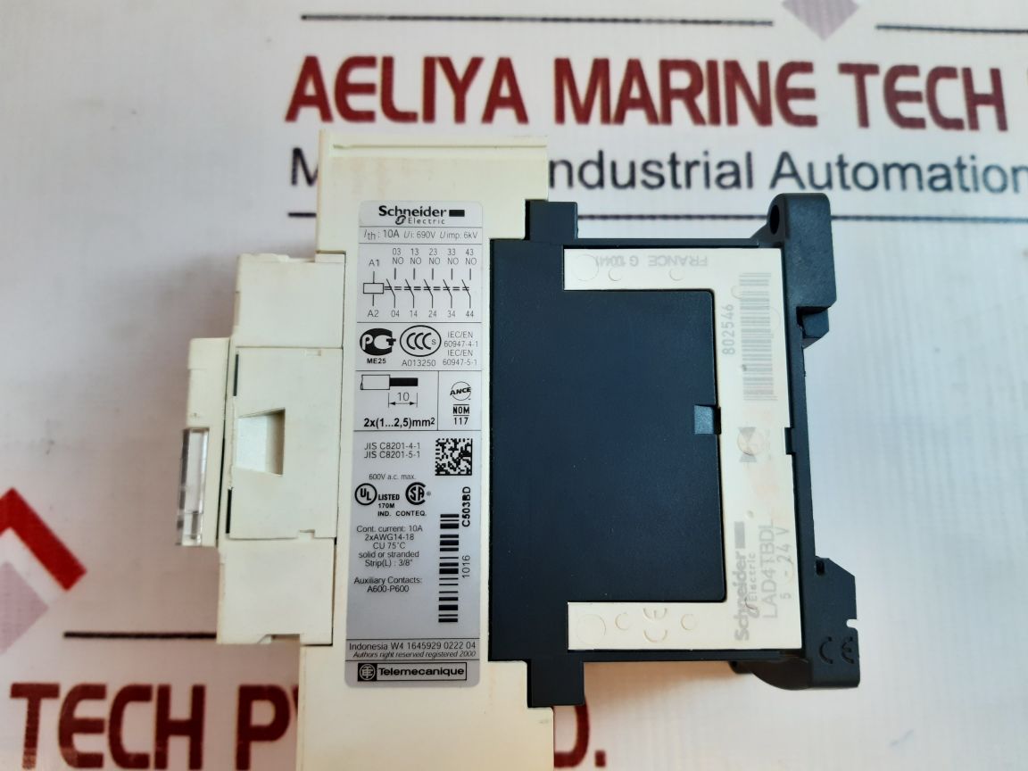 Schneider/Telemecanique Cad503Bd Control Relay Lad4Tbdl
