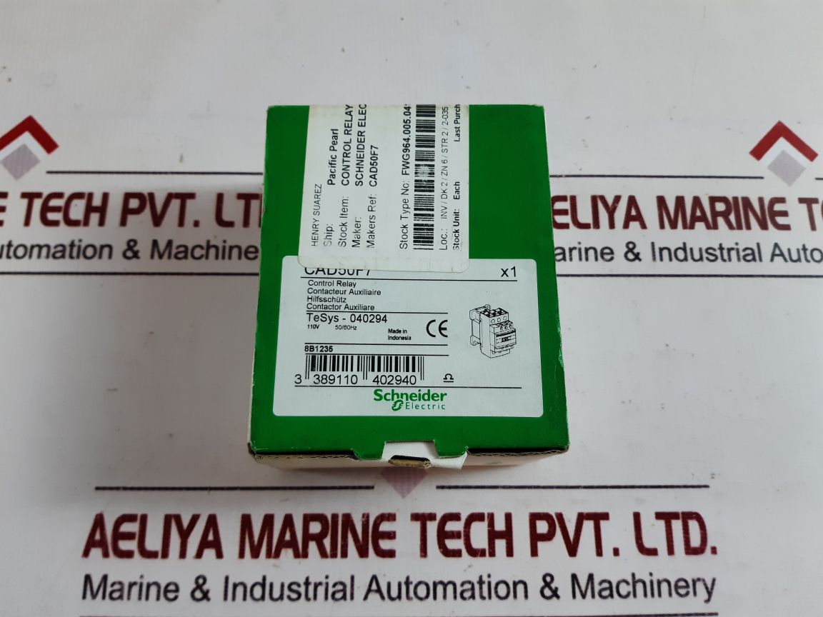 Schneider Electric Cad 50 Control Relay