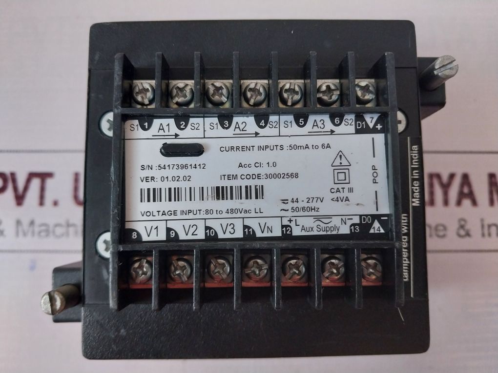 Schneider Electric Conzerv Em1000 Power And Energy Meter 50/60Hz