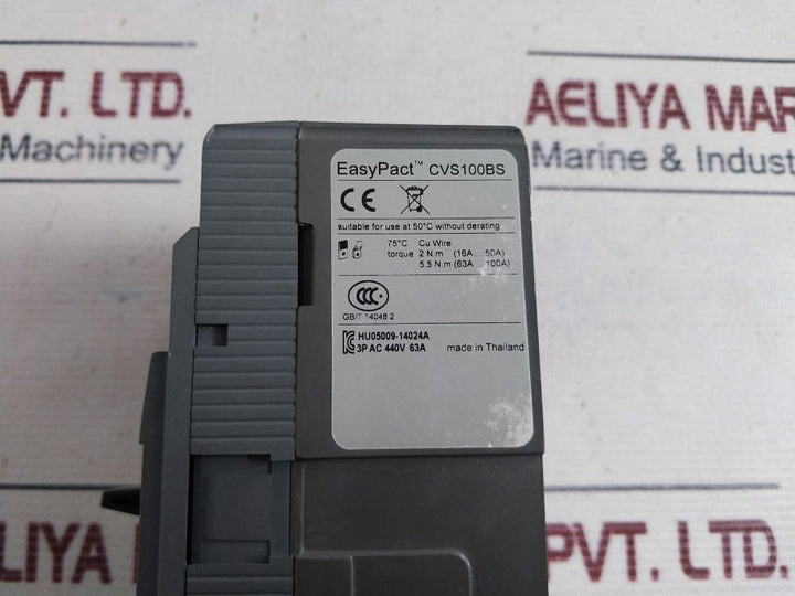 Schneider Electric Cvs100Bs63A Circuit Breaker