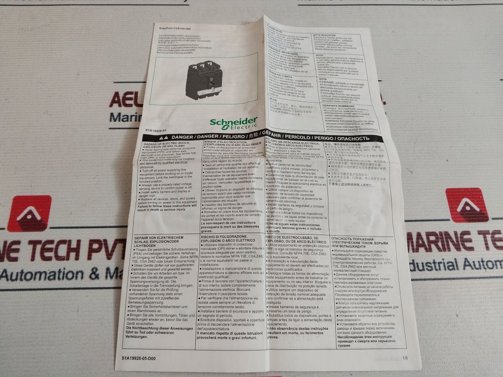 Schneider Electric Cvs100N Circuit Breaker Cat.A