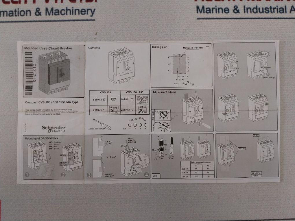 Schneider Electric Cvs100N Circuit Breaker 690V